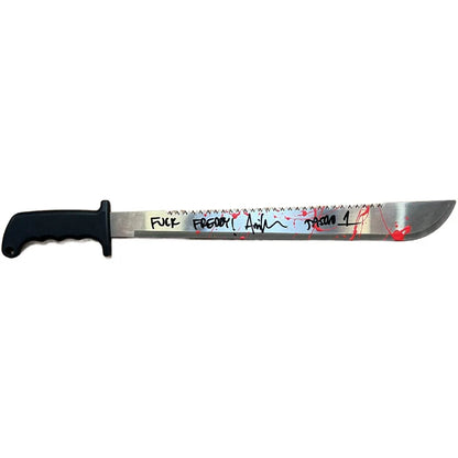 Ari Lehman Signed Inscribed Friday the 13th  Machete  - JSA