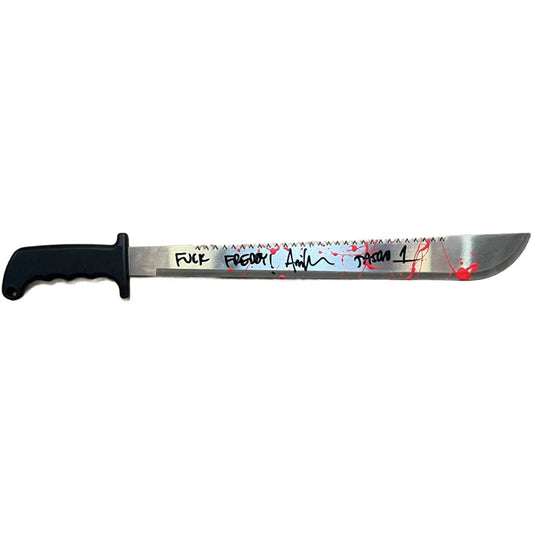 Ari Lehman Signed Inscribed Friday the 13th  Machete  - JSA