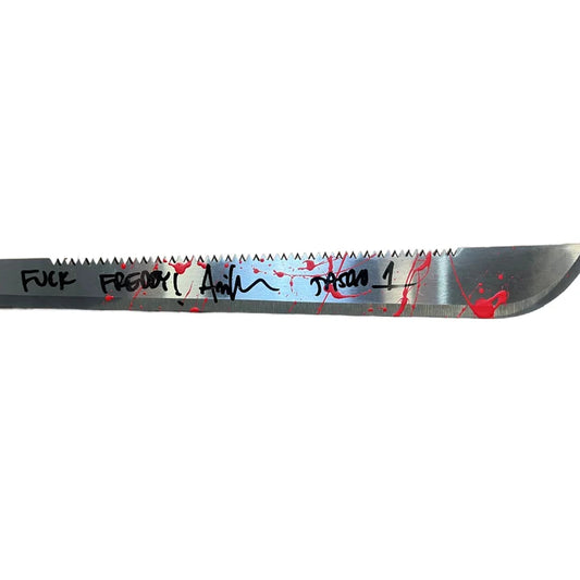 Ari Lehman Signed Inscribed Friday the 13th  Machete  - JSA