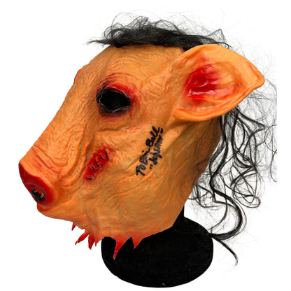 Tobin Bell & Shawnee Smith autographed signed Inscribed mask JSA COA Jigsaw Saw