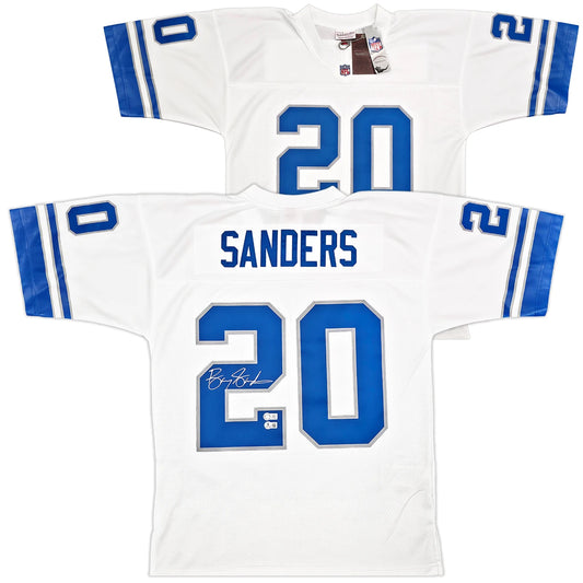 Barry Sanders Signed Mitchell & Ness 1996 NFL Legacy Throwback Detroit Lions Jersey - Beckett