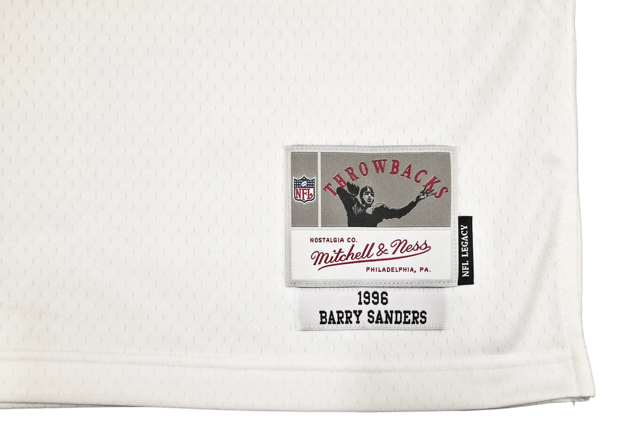 Barry Sanders Signed Mitchell & Ness 1996 NFL Legacy Throwback Detroit Lions Jersey - Beckett