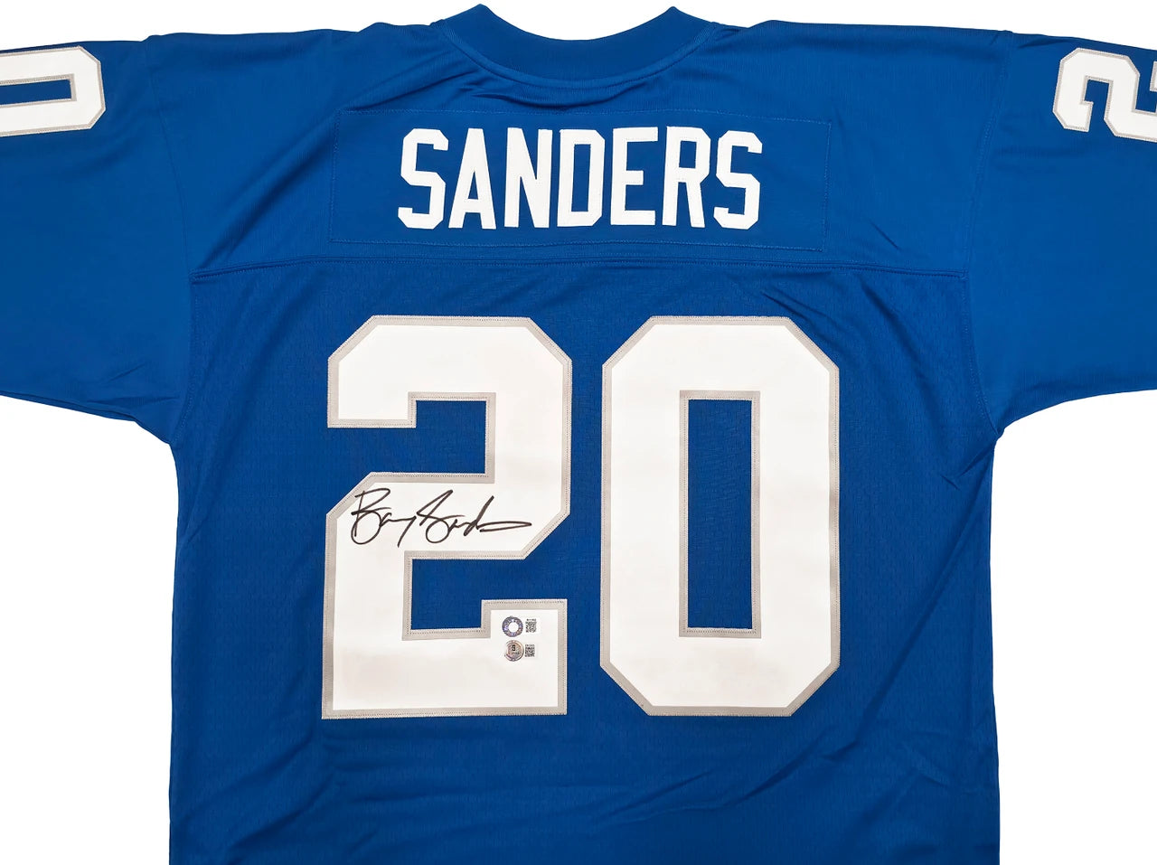 Barry Sanders Signed Mitchell & Ness 1996 NFL Legacy Throwback Detroit Lions Jersey - Beckett
