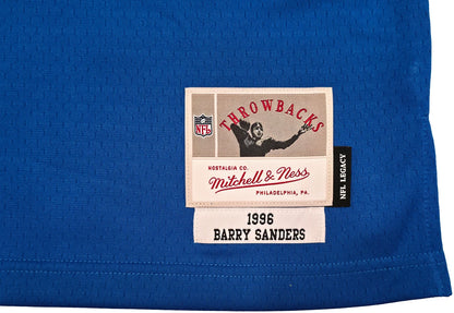 Barry Sanders Signed Mitchell & Ness 1996 NFL Legacy Throwback Detroit Lions Jersey - Beckett