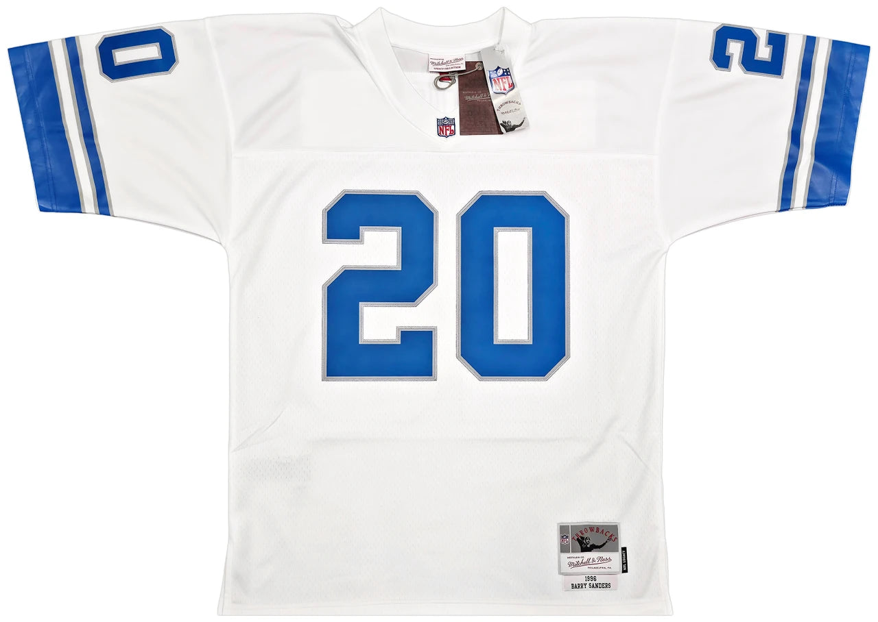 Barry Sanders Signed Mitchell & Ness 1996 NFL Legacy Throwback Detroit Lions Jersey - Beckett