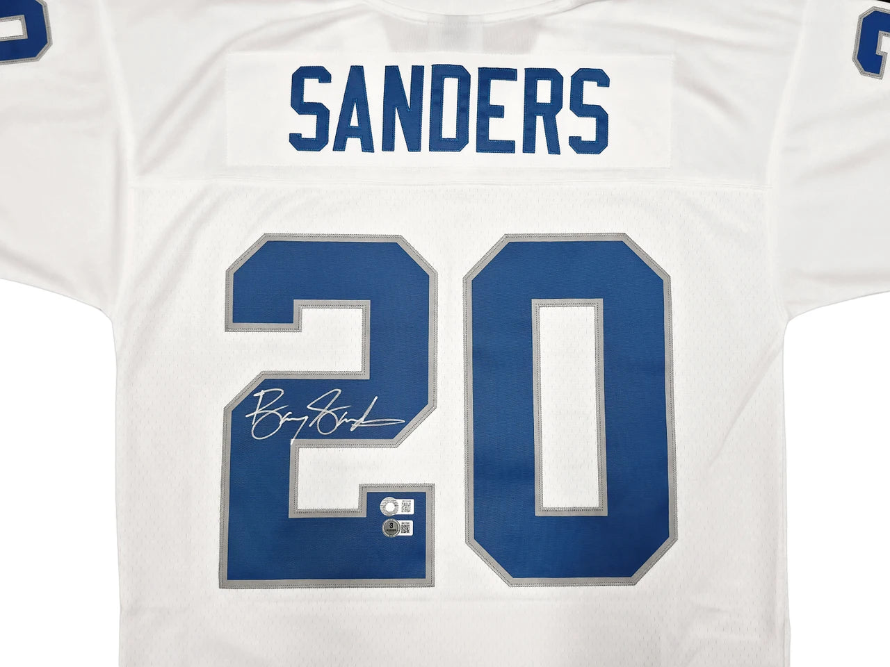 Barry Sanders Signed Mitchell & Ness 1996 NFL Legacy Throwback Detroit Lions Jersey - Beckett