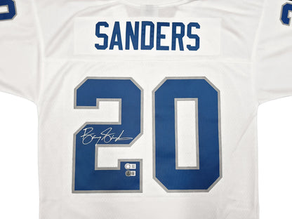 Barry Sanders Signed Mitchell & Ness 1996 NFL Legacy Throwback Detroit Lions Jersey - Beckett