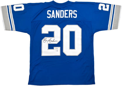 Barry Sanders Signed Mitchell & Ness 1996 NFL Legacy Throwback Detroit Lions Jersey - Beckett