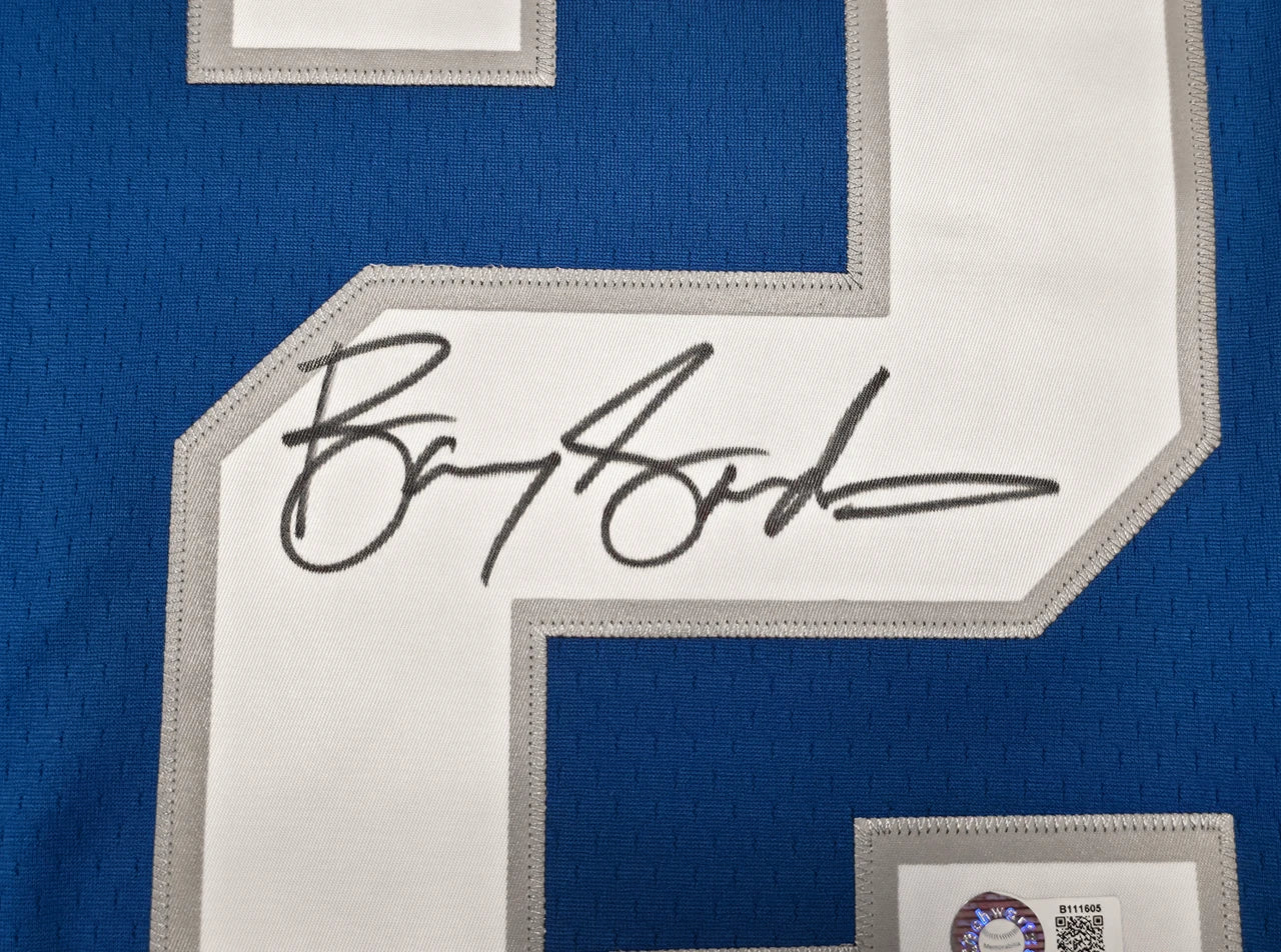 Barry Sanders Signed Mitchell & Ness 1996 NFL Legacy Throwback Detroit Lions Jersey - Beckett