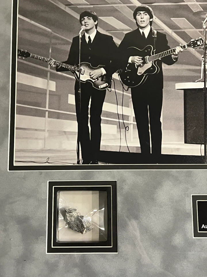 The Beatles Framed Relic Ed Sullivan Theatre Authentic Piece - BFT