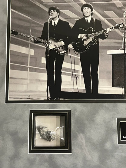 The Beatles Framed Relic Ed Sullivan Theatre Authentic Piece - BFT