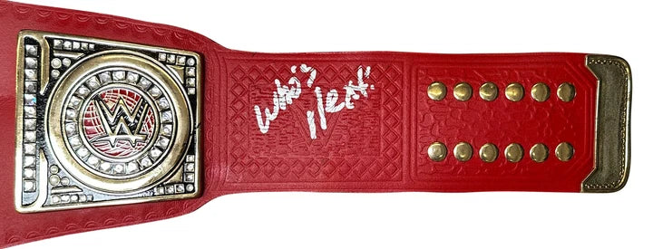Bill Goldberg Signed Inscribed Replica Championship Belt - JSA