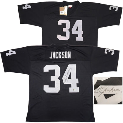 Bo Jackson Signed Mitchell & Ness 1988 Throwback  Oakland Raiders Jersey - Beckett