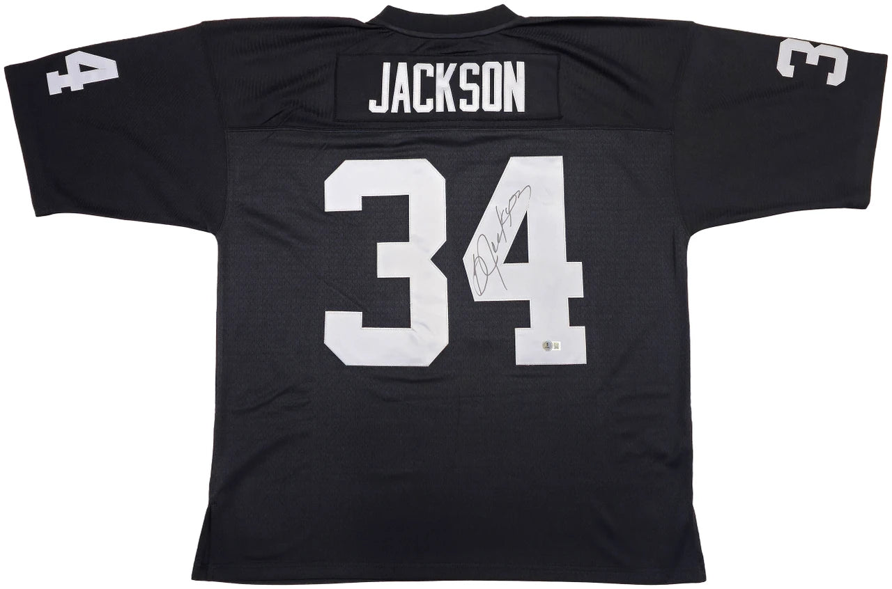 Bo Jackson Signed Mitchell & Ness 1988 Throwback  Oakland Raiders Jersey - Beckett