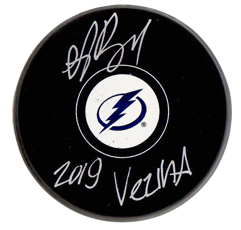 Andrei Vasilevskiy autographed signed inscribed Puck NHL Tampa Bay Lightning JSA