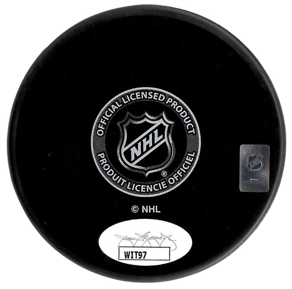 Erik Cernak autograph signed inscribed Stanley Cup Puck Tampa Bay Lightning JSA