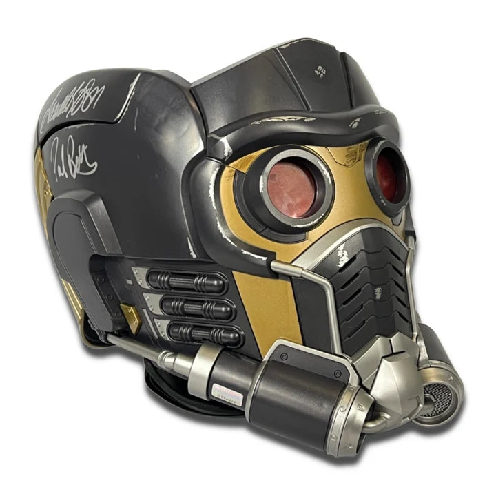 Samuel L Jackson, Paul Rudd Cast Signed Starlord Mask - JSA