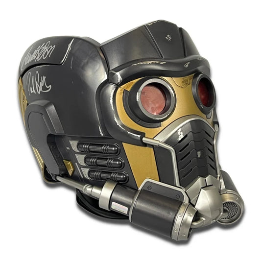 Samuel L Jackson, Paul Rudd Cast Signed Starlord Mask - JSA