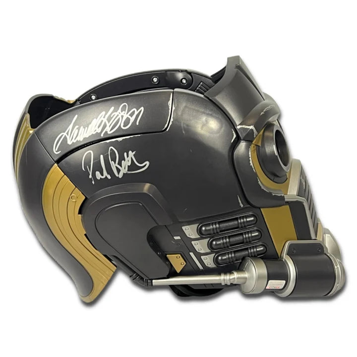 Samuel L Jackson, Paul Rudd Cast Signed Starlord Mask - JSA