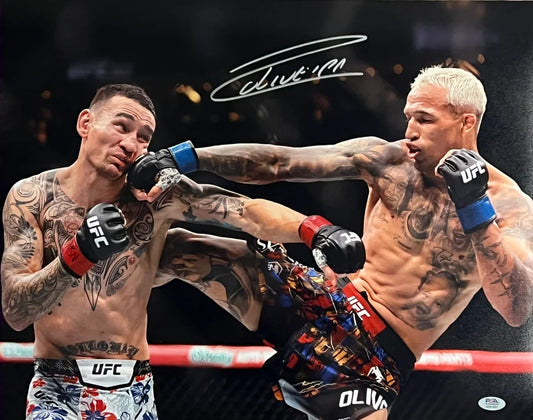 Charles Oliveira Signed 16x20 UFC Photo — PSA Authenticated
