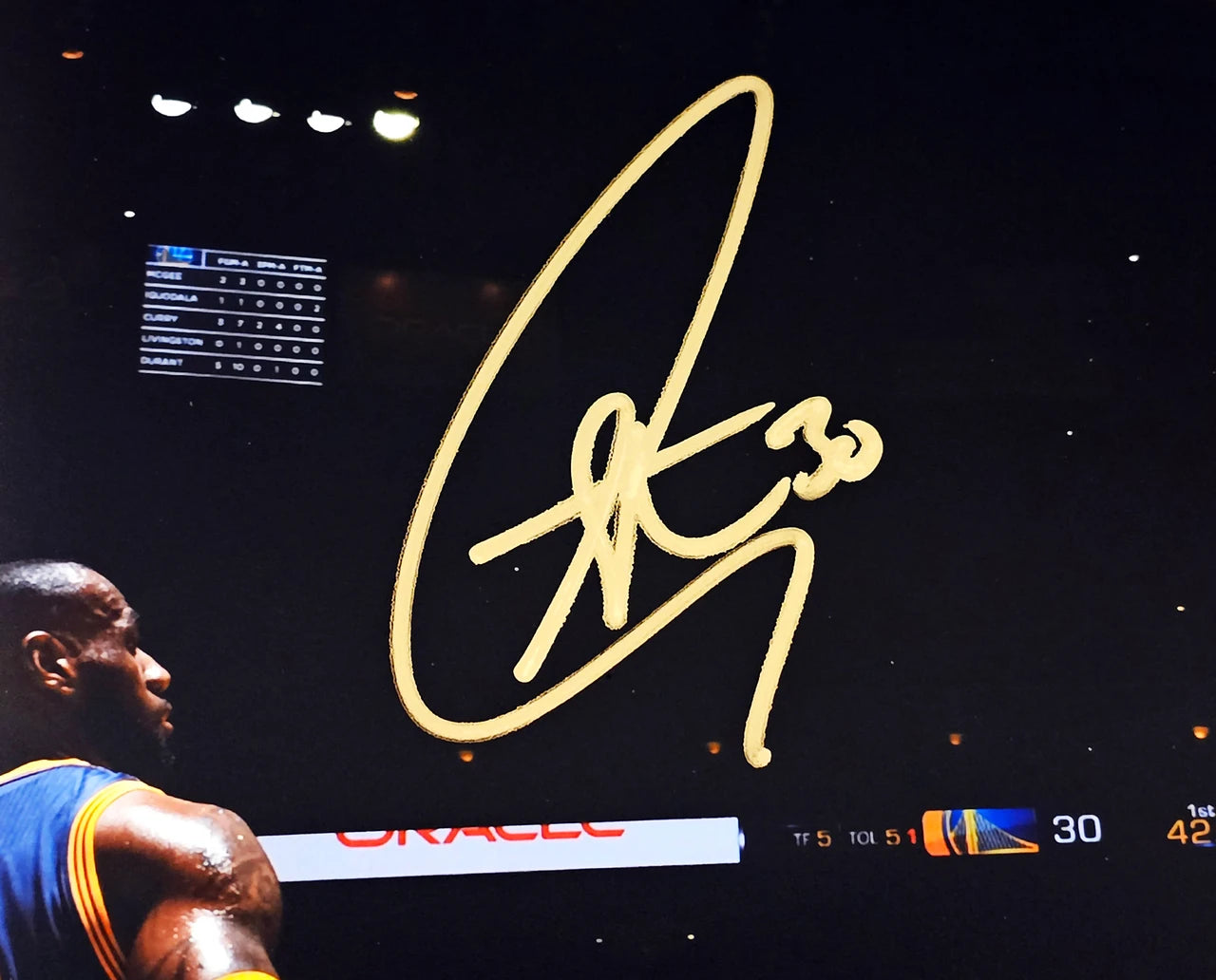 Stephen Curry Signed 16x20 Photo Golden State Warriors Layup - JSA