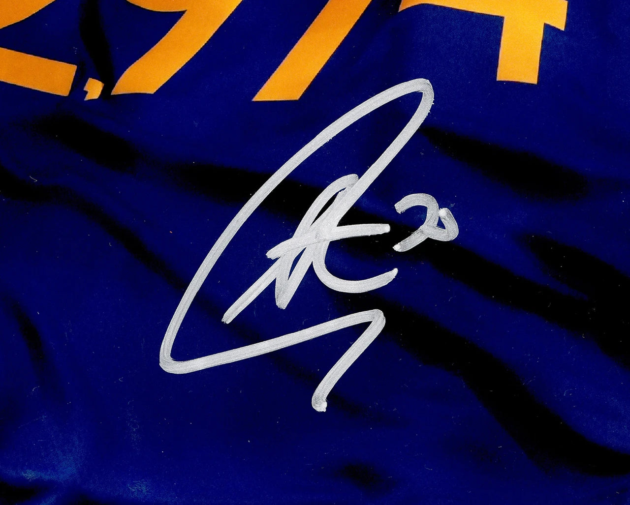 Stephen Curry Signed Golden State Warriors All Time 3 Point Leader 16x20 Photo - JSA