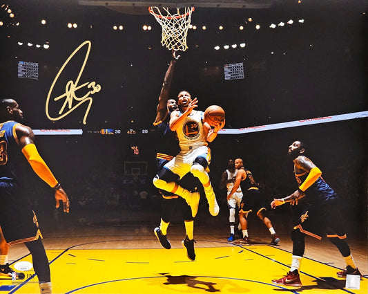 Stephen Curry Signed 16x20 Photo Golden State Warriors Layup - JSA