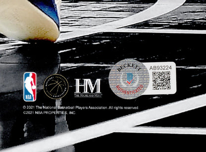 Stephen Curry & Giannis Antetokounmpo Signed 16x20 Photo Dual Signed Spotlight - Beckett