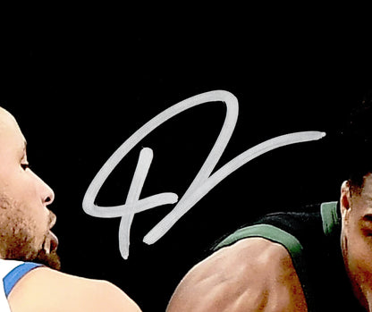 Stephen Curry & Giannis Antetokounmpo Signed 16x20 Photo Dual Signed Spotlight - Beckett