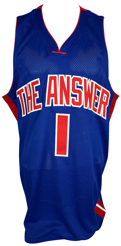 Allen Iverson autographed signed jersey NBA Philadelphia 76ers JSA COA