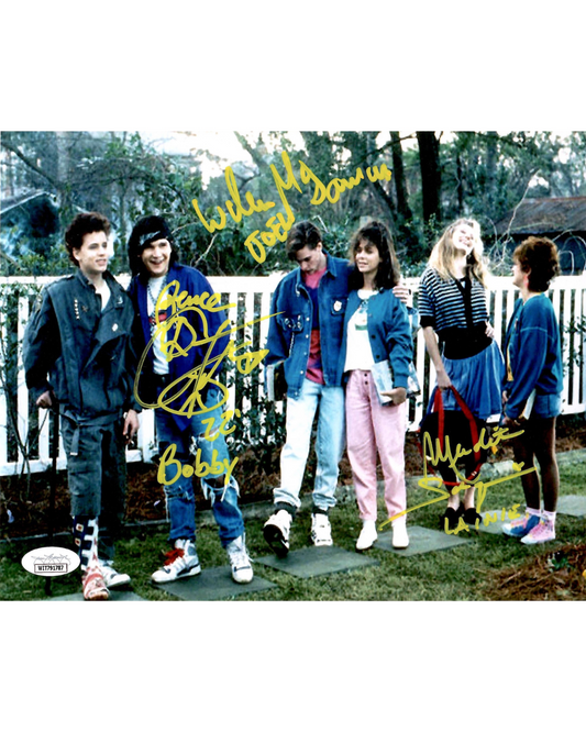 Dream A Little Dream Cast Autograph Signed Inscribed  8x10 Photo JSA COA Feldman Salenger McNamara