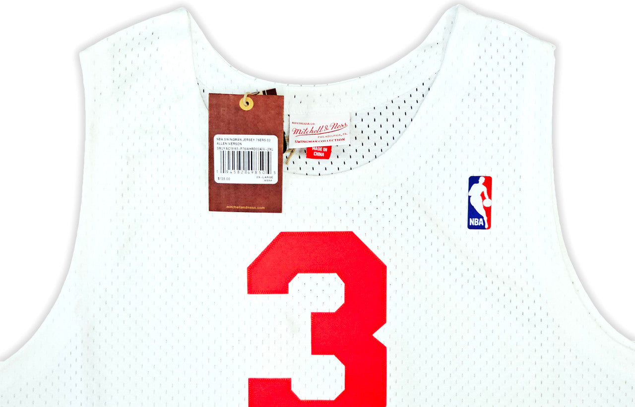 Allen Iverson Signed Mitchell & Ness 2003-04 HWC Swingman Philadelphia 76ers  Jersey - Beckett