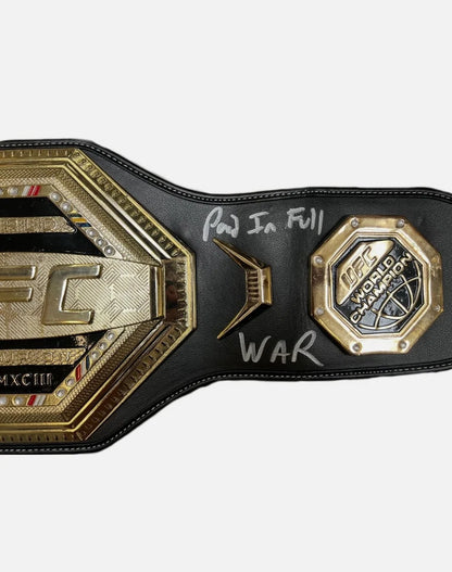 Dustin Poirier Signed Inscribed UFC Belt - JSA