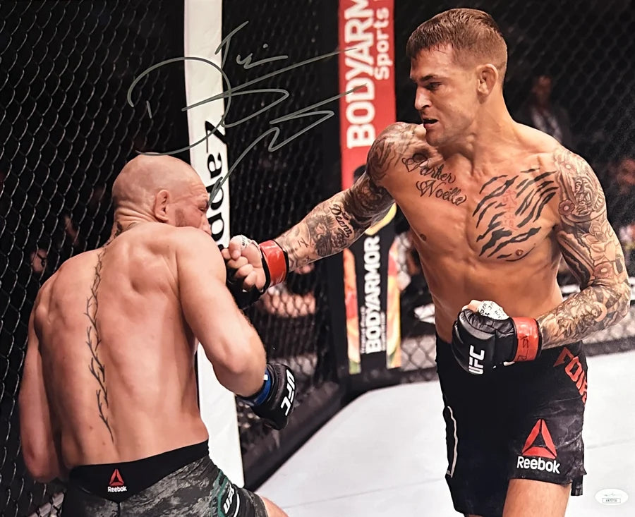 Dustin Poirier Signed 16x20 UFC Photo - JSA