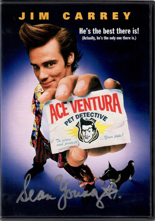 Sean Young autographed DVD cover Ace Ventura Pet Detective PSA ITP Ray Finkel