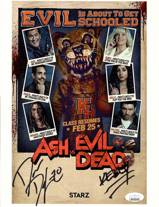 Dana DeLorenzo autographed signed inscribed 8x10 photo JSA COA Ash vs Evil Dead Kelly