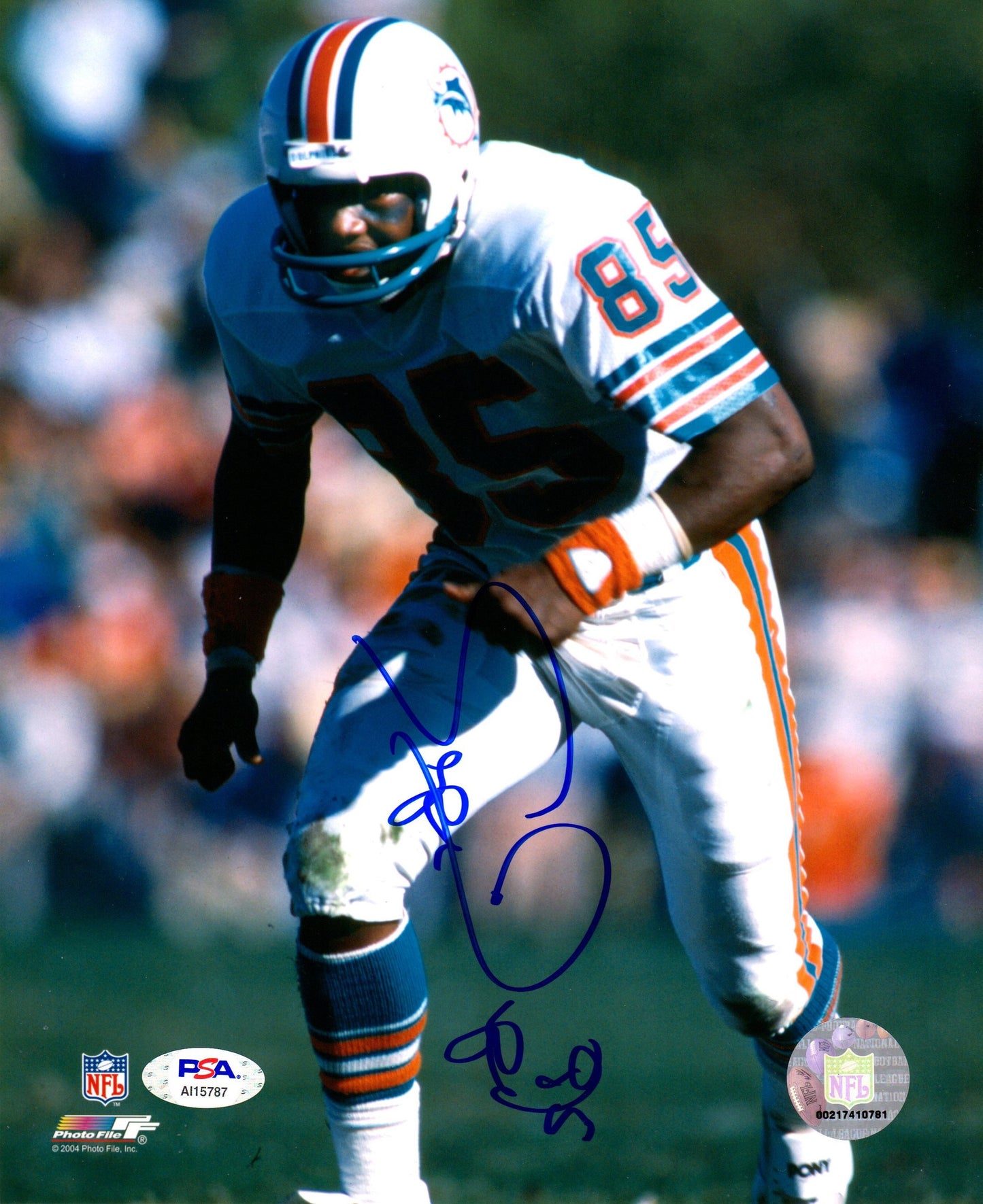 Mark Duper autographed signed 8x10 photo NFL Miami Dolphins PSA COA