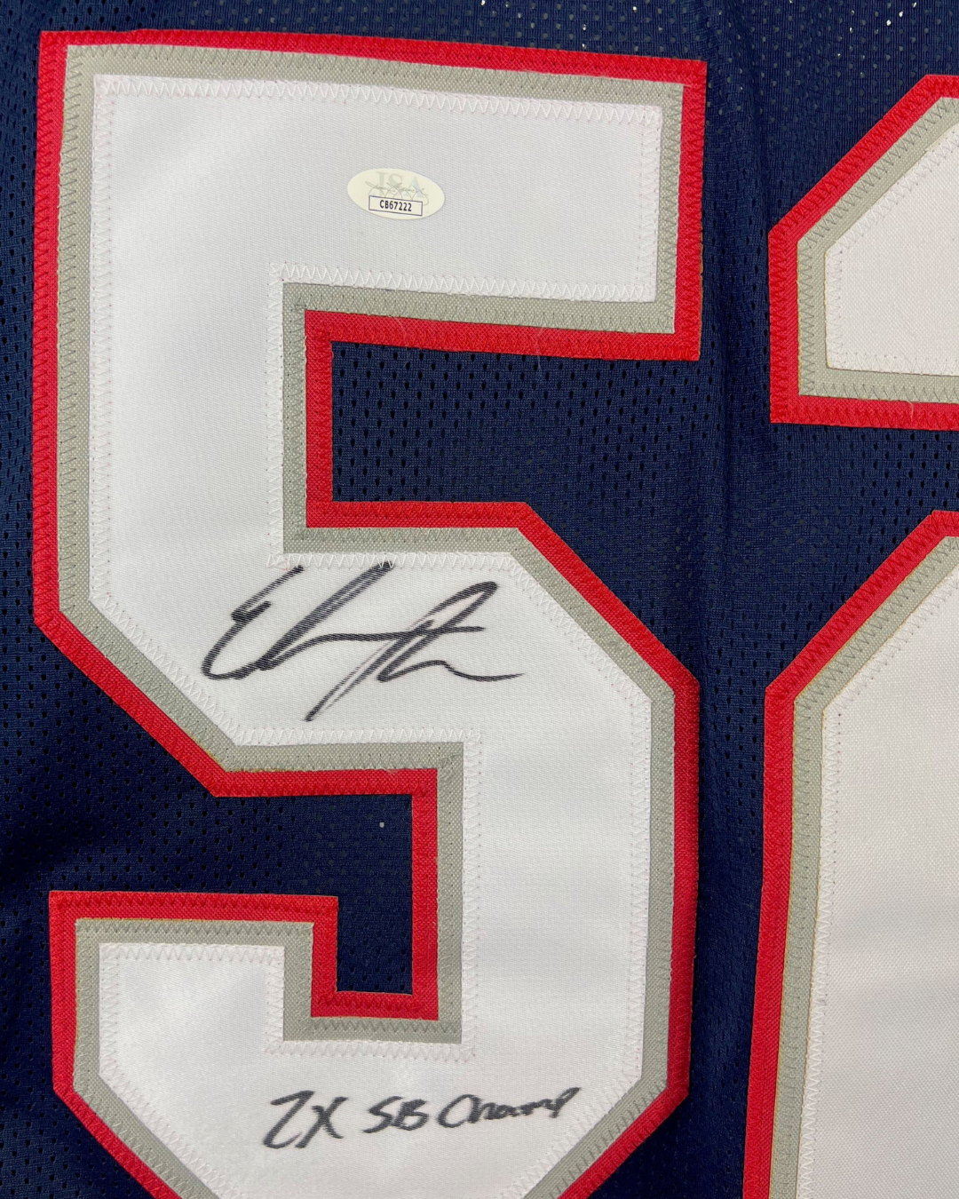 NFL New England Patriots Elandon Roberts Autographed Signed Inscribed Jersey JSA COA