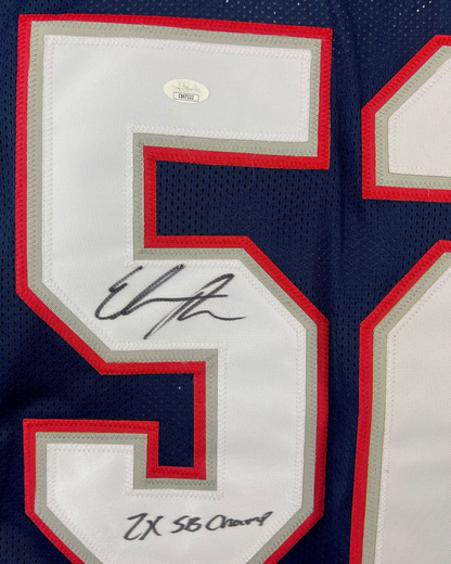 NFL New England Patriots Elandon Roberts Autographed Signed Inscribed Jersey JSA COA