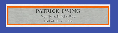 Patrick Ewing Signed Framed Mitchell & Ness HWC Swingman  New York Knicks Jersey - Beckett