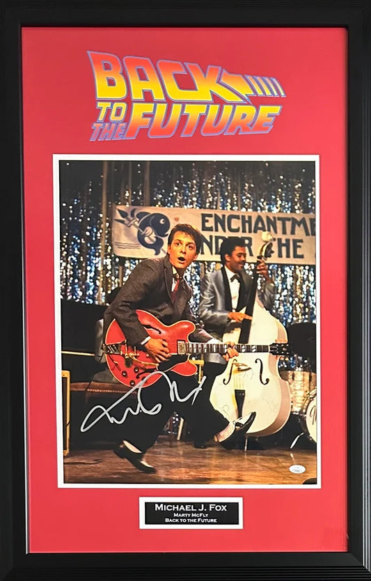 Michael J. Fox Signed Back To The Future Framed 16x20 - JSA