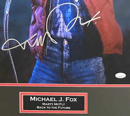 Michael J. Fox Signed Back To The Future Framed 16x20 - JSA