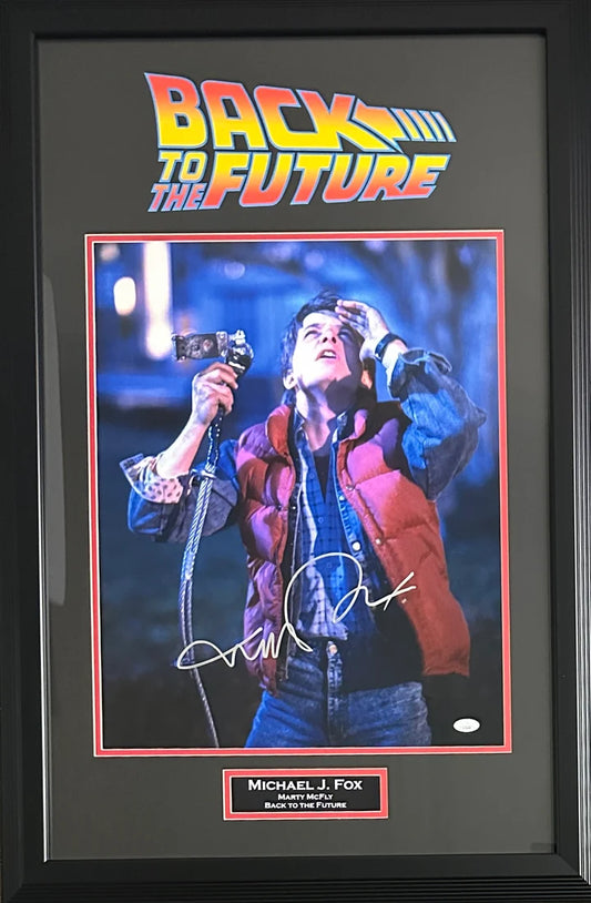 Michael J. Fox Signed Back To The Future Framed 16x20 - JSA