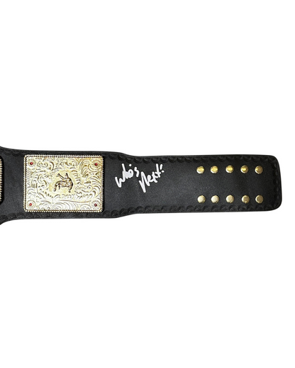 WWE WCW Bill Goldberg Autographed Signed Inscribed Replica Championship Belt JSA COA