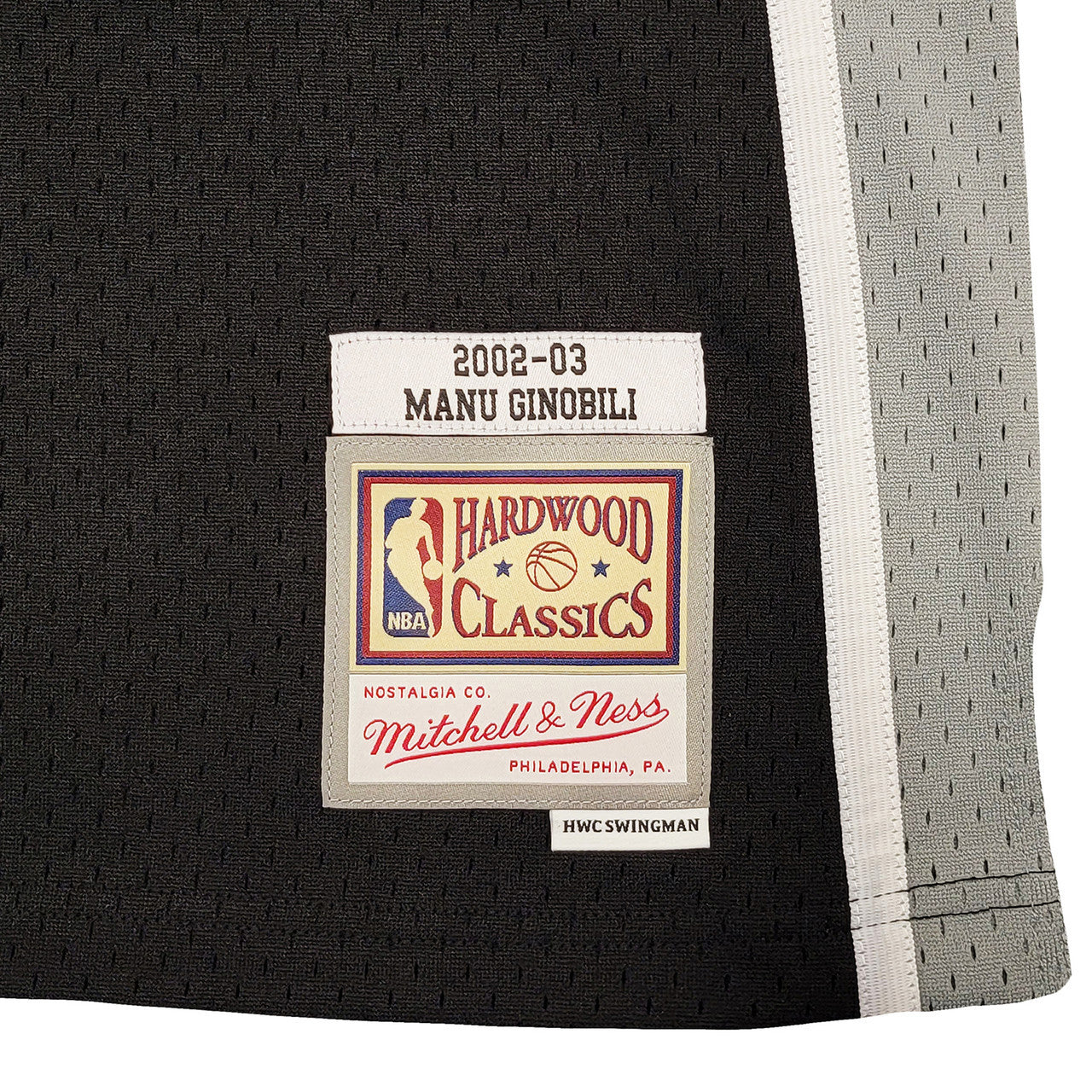 Manu Ginobili Signed Mitchell & Ness Swingman San Antonio Spurs Jersey - Beckett