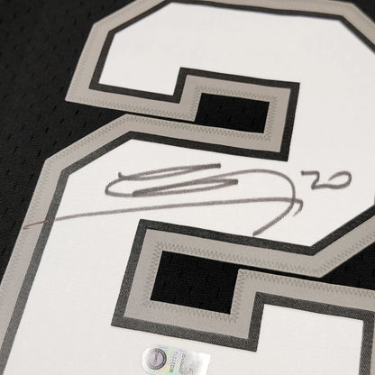 Manu Ginobili Signed Mitchell & Ness Swingman San Antonio Spurs Jersey - Beckett