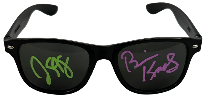 WWE WCW The Nasty Boys Brian Knobbs & Jerry Sags Autographed Signed sunglasses JSA COA