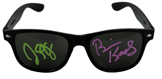 WWE WCW The Nasty Boys Brian Knobbs & Jerry Sags Autographed Signed sunglasses JSA COA