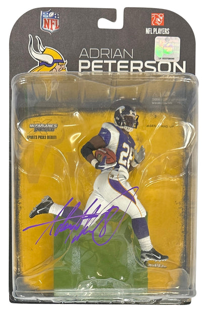 Adrian Peterson autographed signed figure NFL Minnesota Vikings JSA COA