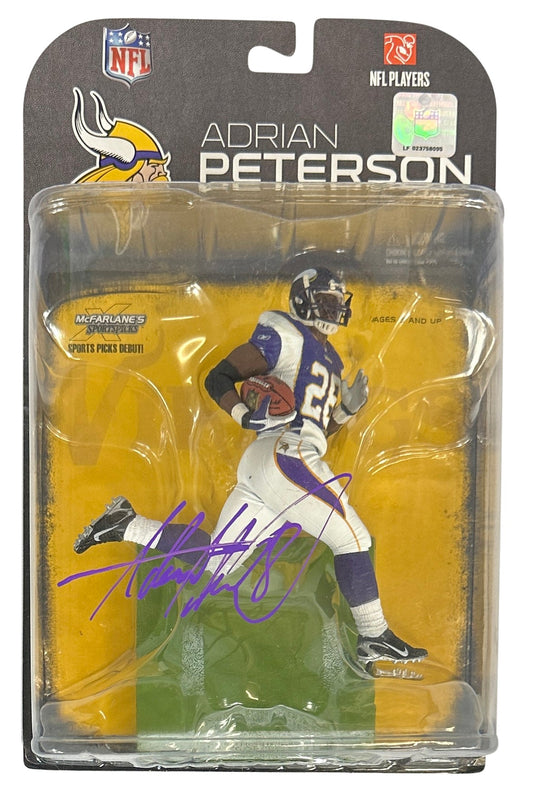 Adrian Peterson autographed signed figure NFL Minnesota Vikings JSA COA